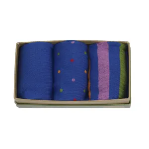 Men's Bamboo Sock Gift Box - Royal Mix