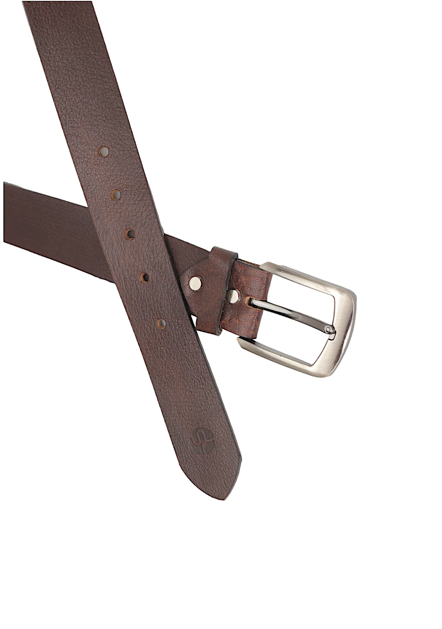 Mens Casual leather Belt 39009(BROWN)