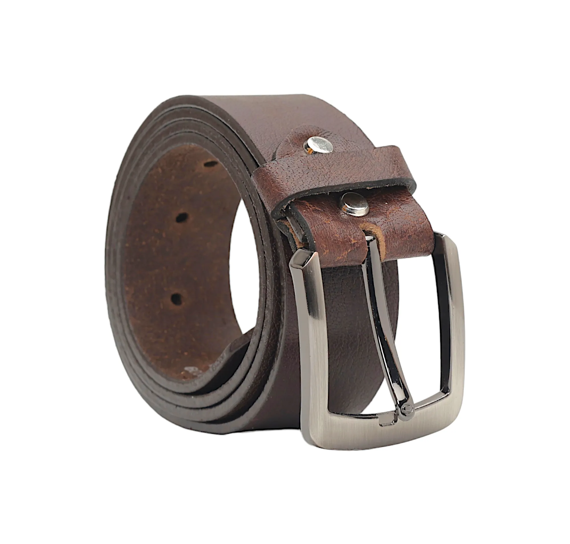 Mens Casual leather Belt 39009(BROWN)