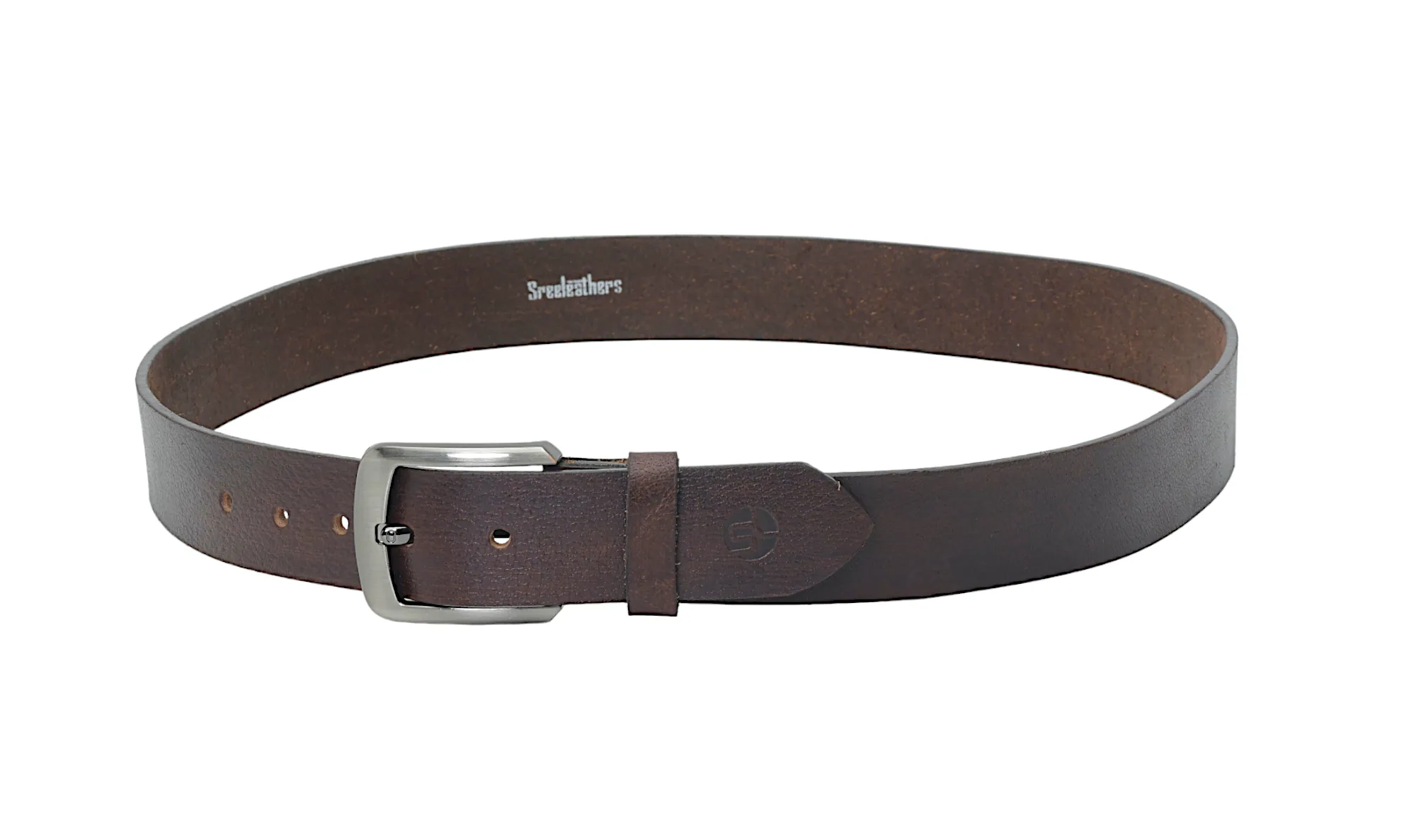 Mens Casual leather Belt 39009(BROWN)