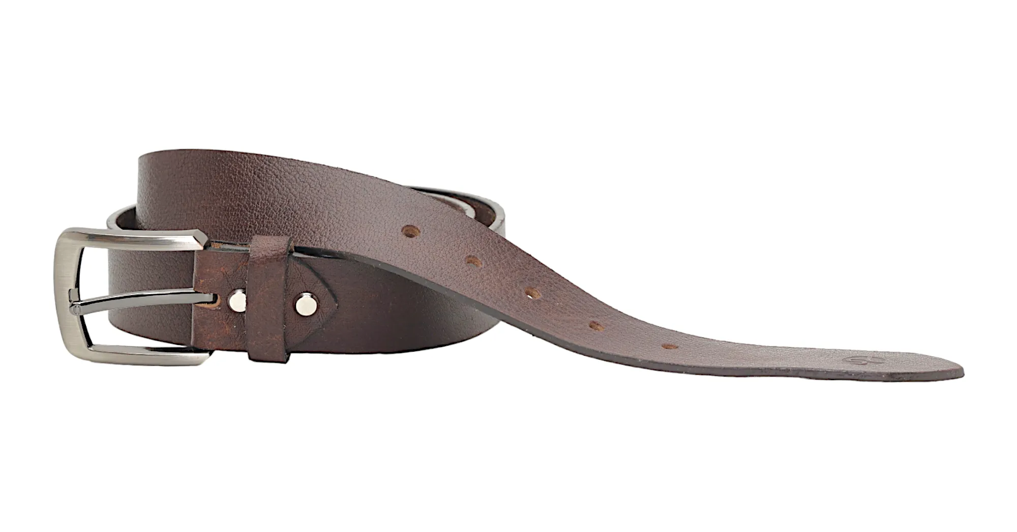 Mens Casual leather Belt 39009(BROWN)