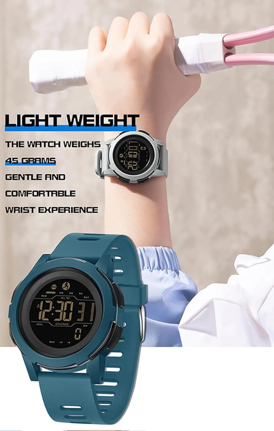 Men's Digital Watches Sports Digital Watches Counters Outdoor Hiking Watches Sports Watches for Men, Women