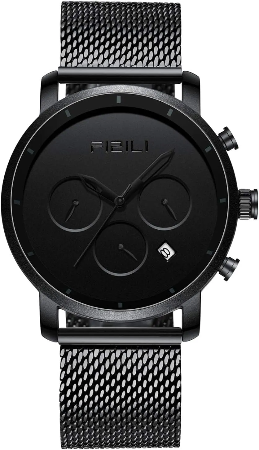 Men's Fashion Minimalist Wrist Watch Waterproof Watches Simple Ultra Thin Watches