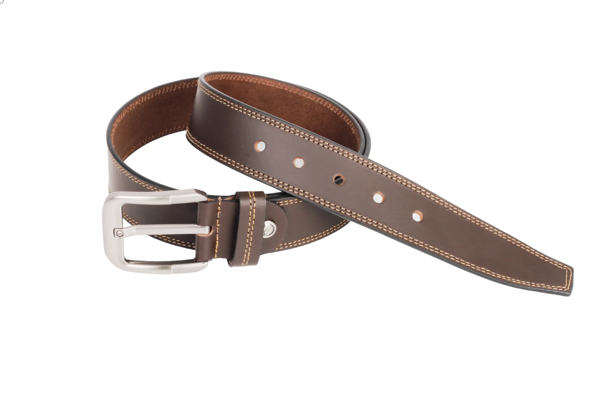 Mens Formal leather Belt 54761 (BR)