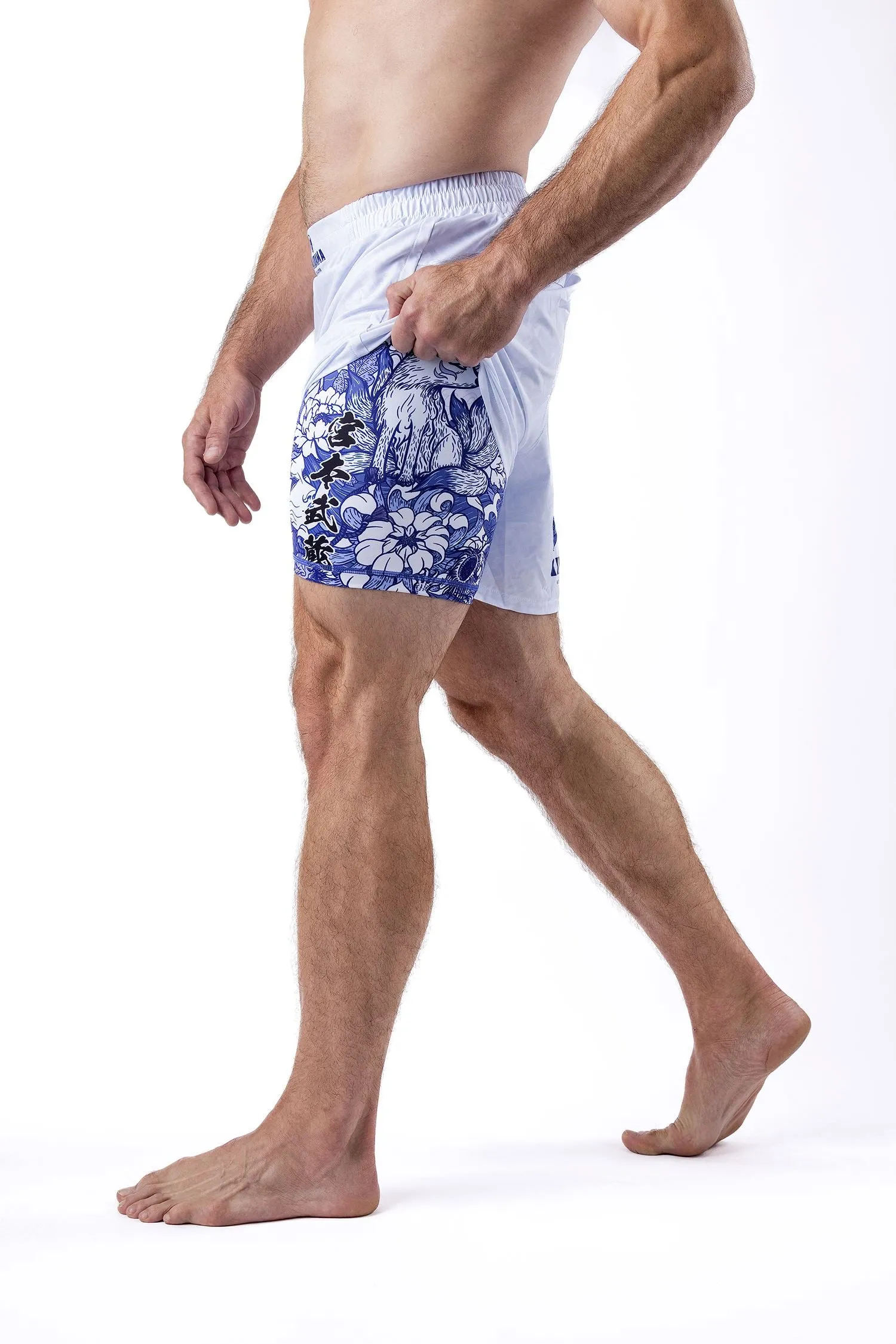 Men's Miyamoto Musashi Art Wear Jiu Jitsu Board Shorts