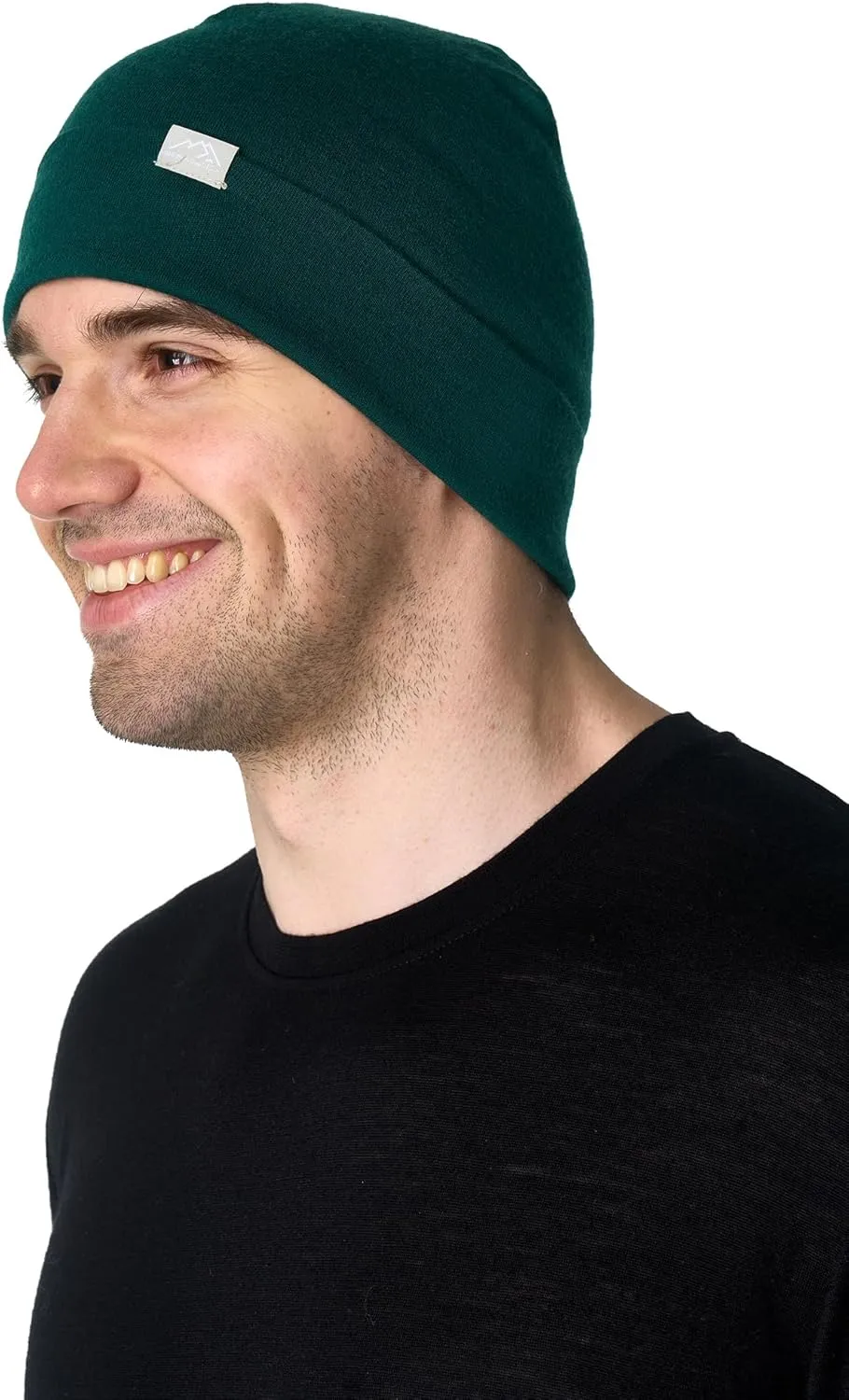 Merino Wool Beanie Men and Women  Cuff Merino Wool Hats for Men and Women - Unisex Adult Beanie Hat and Socks