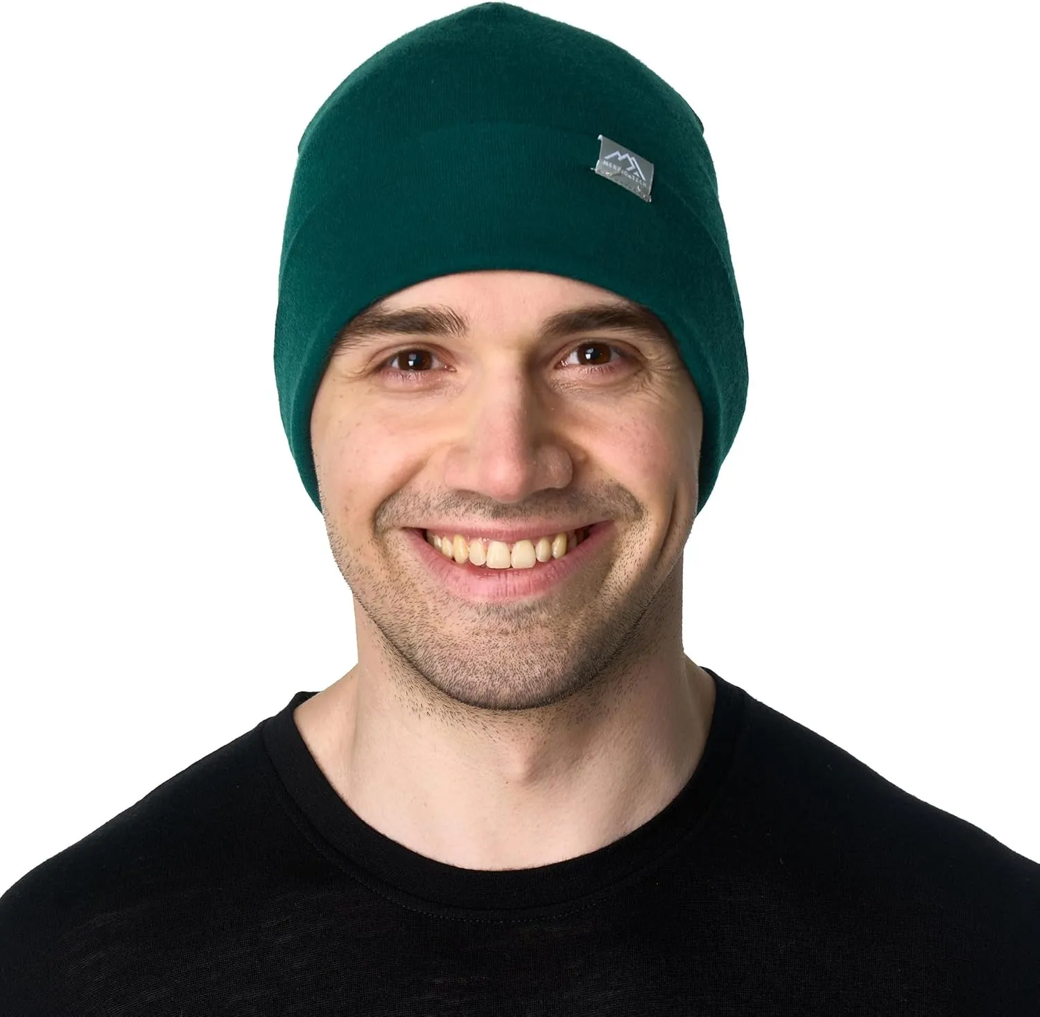 Merino Wool Beanie Men and Women  Cuff Merino Wool Hats for Men and Women - Unisex Adult Beanie Hat and Socks