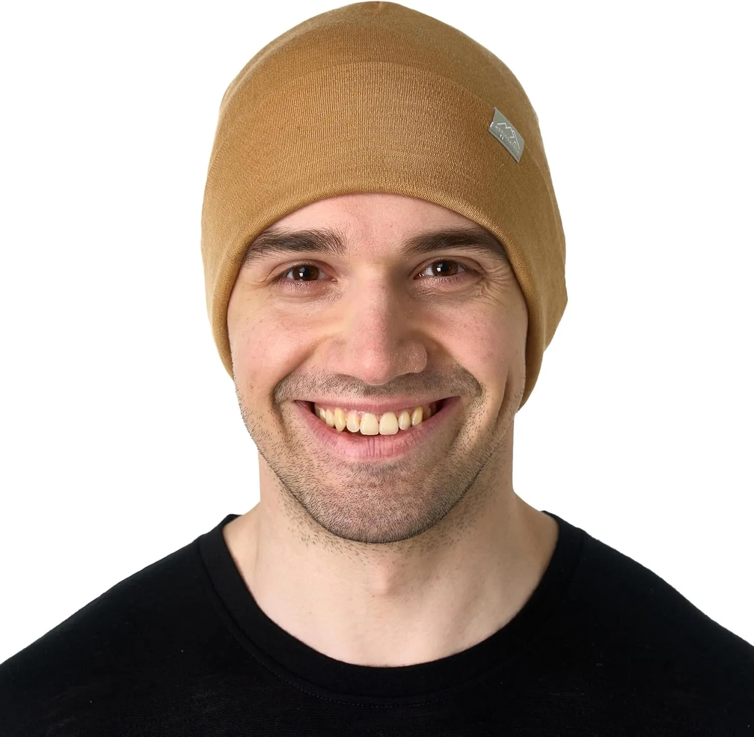 Merino Wool Beanie Men and Women  Cuff Merino Wool Hats for Men and Women - Unisex Adult Beanie Hat and Socks