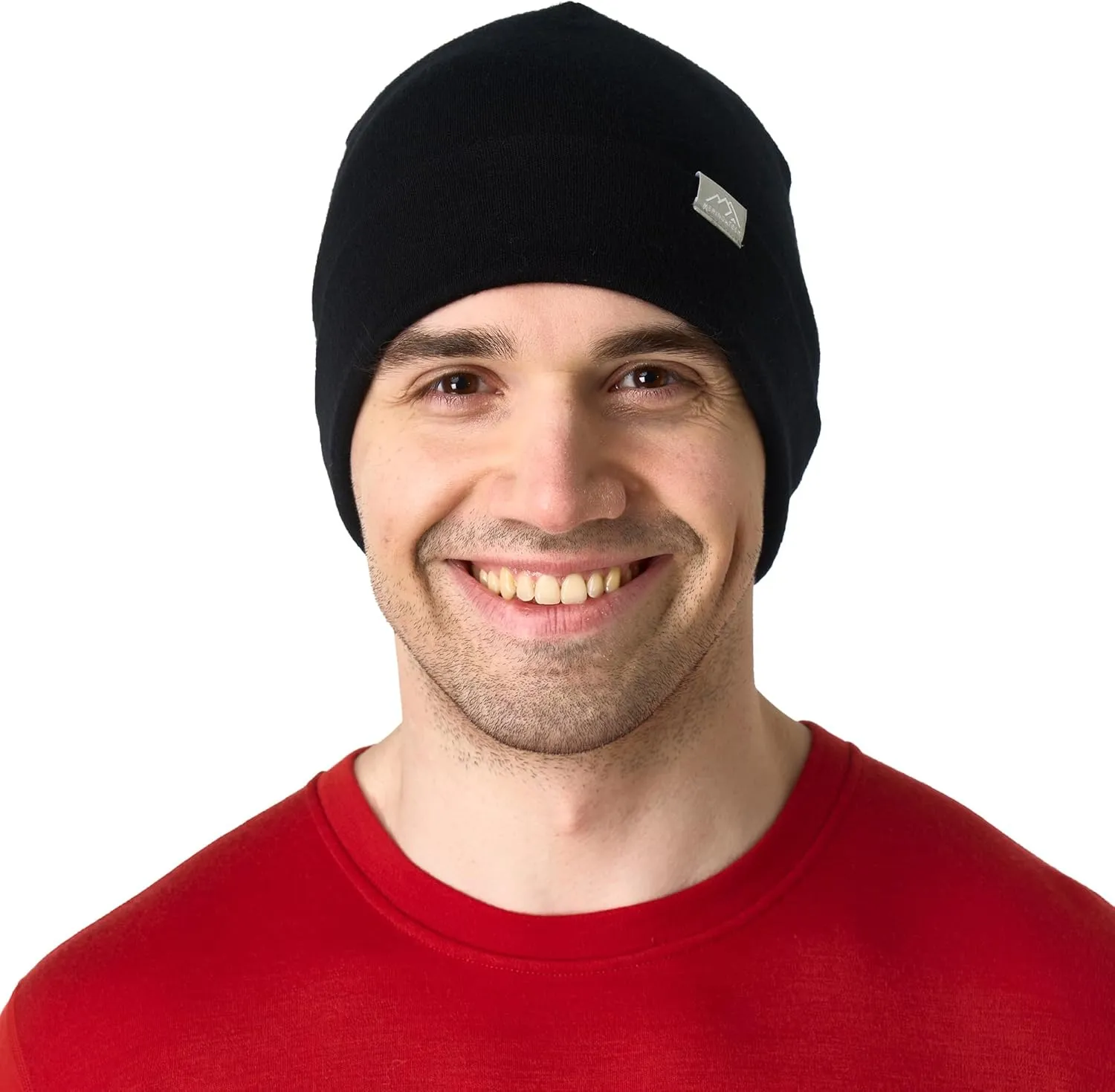 Merino Wool Beanie Men and Women  Cuff Merino Wool Hats for Men and Women - Unisex Adult Beanie Hat and Socks
