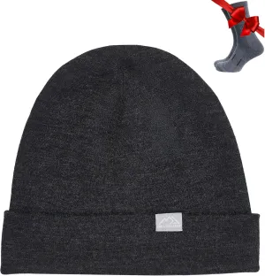 Merino Wool Beanie Men and Women  Cuff Merino Wool Hats for Men and Women - Unisex Adult Beanie Hat and Socks