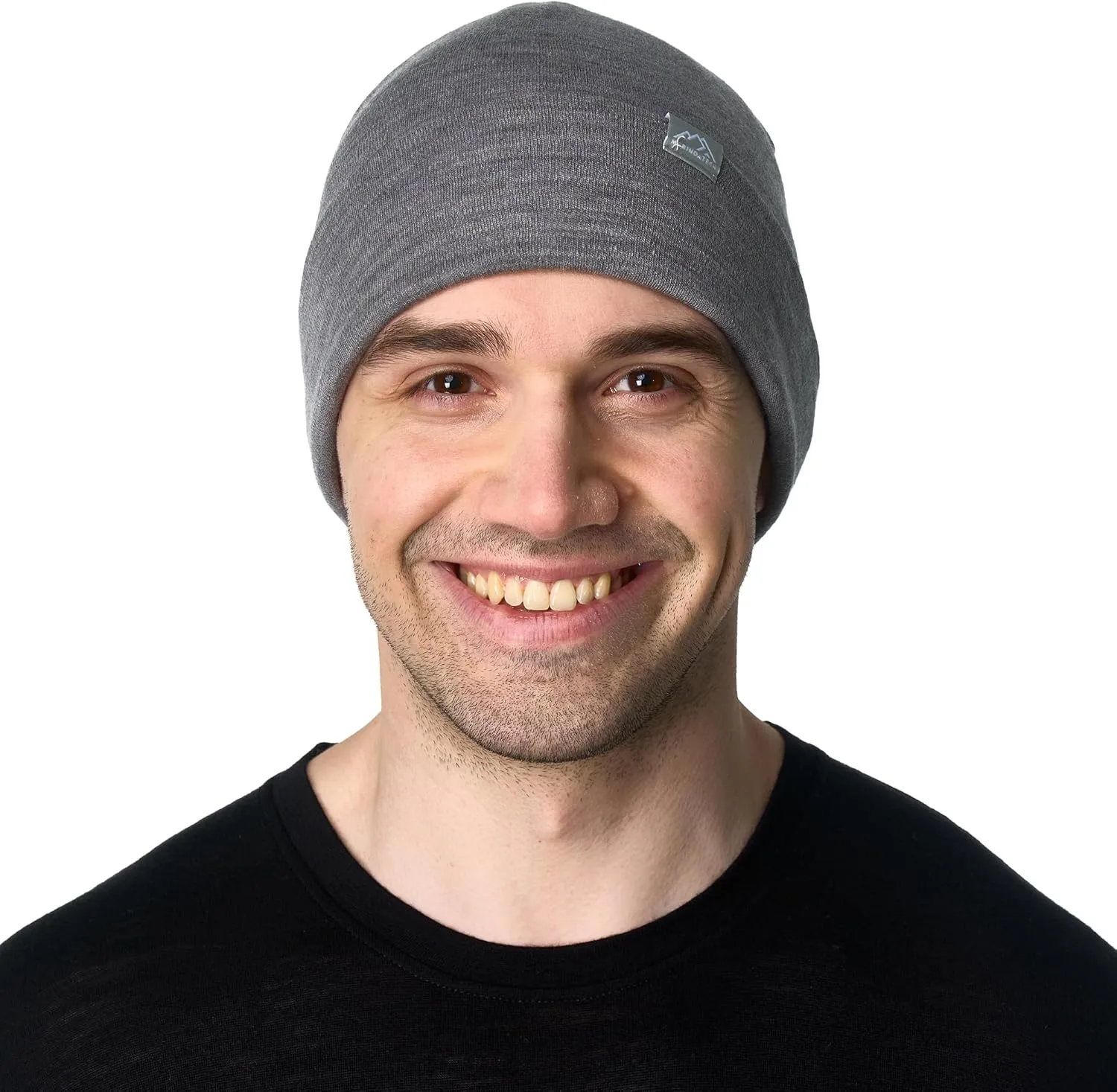 Merino Wool Beanie Men and Women  Cuff Merino Wool Hats for Men and Women - Unisex Adult Beanie Hat and Socks
