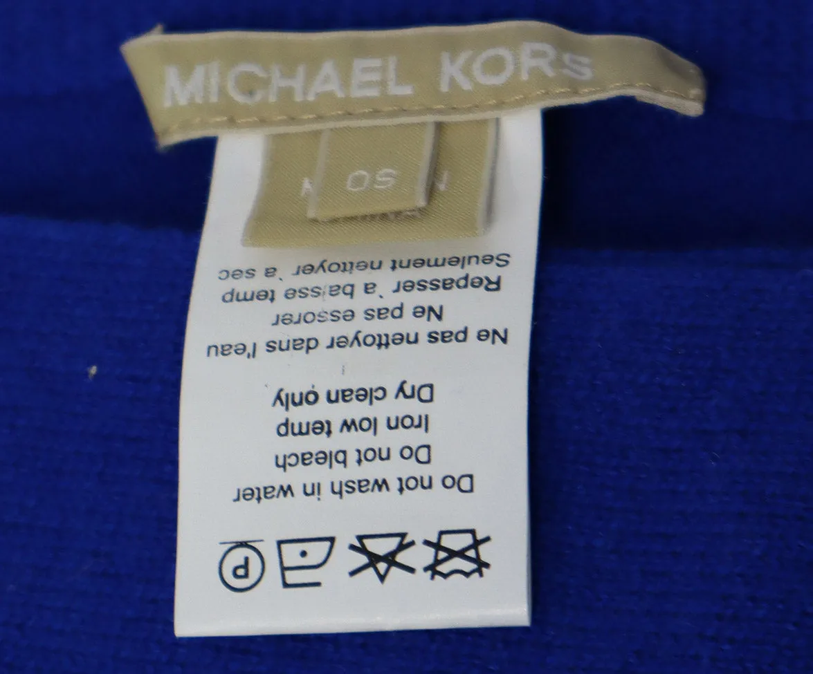 Michael Kors Royal Blue Cashmere Scarf