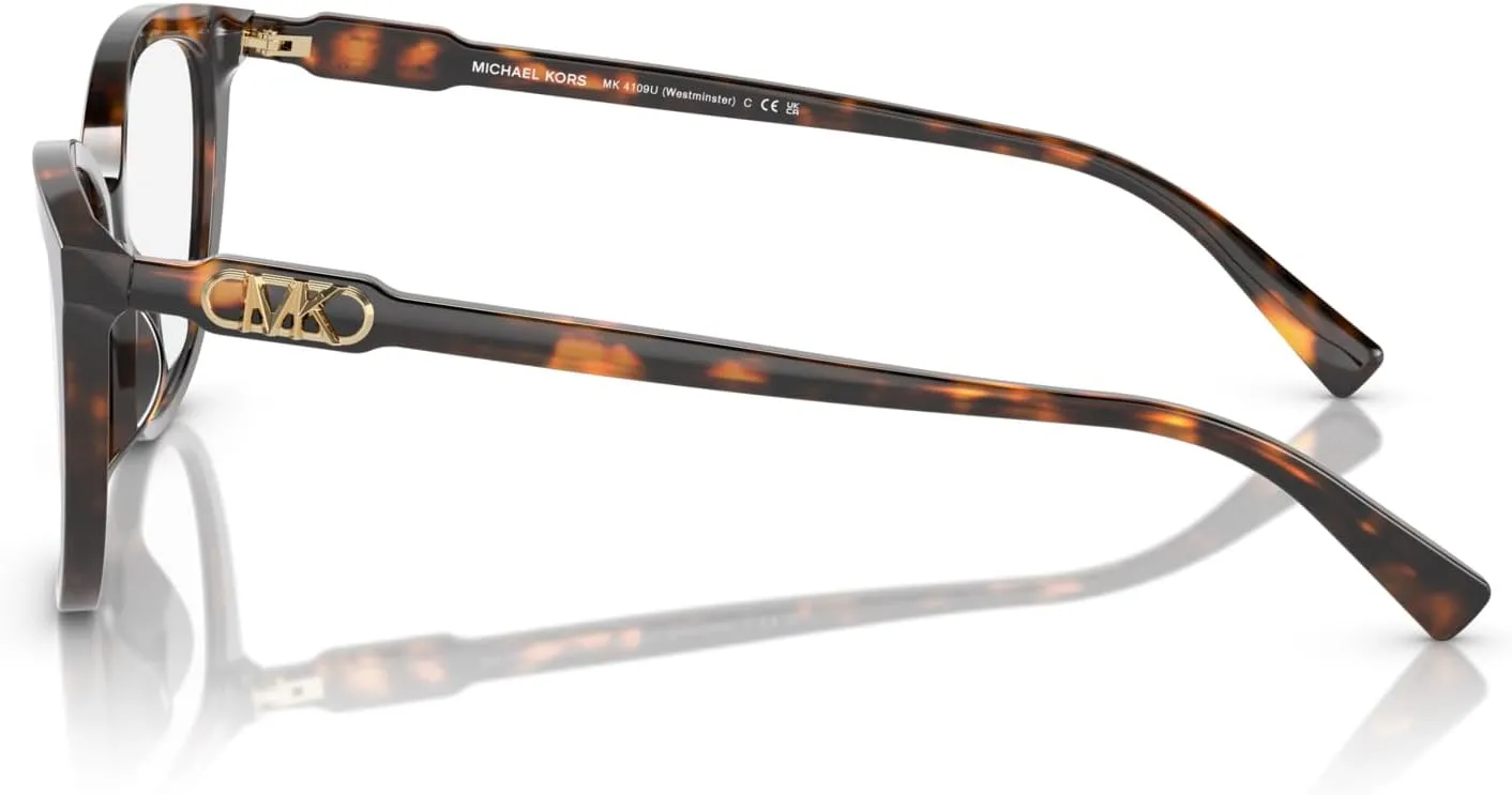 Michael Kors Women's Mk4109u Westminster Universal Fit Cat Eye Prescription Eyewear Frames