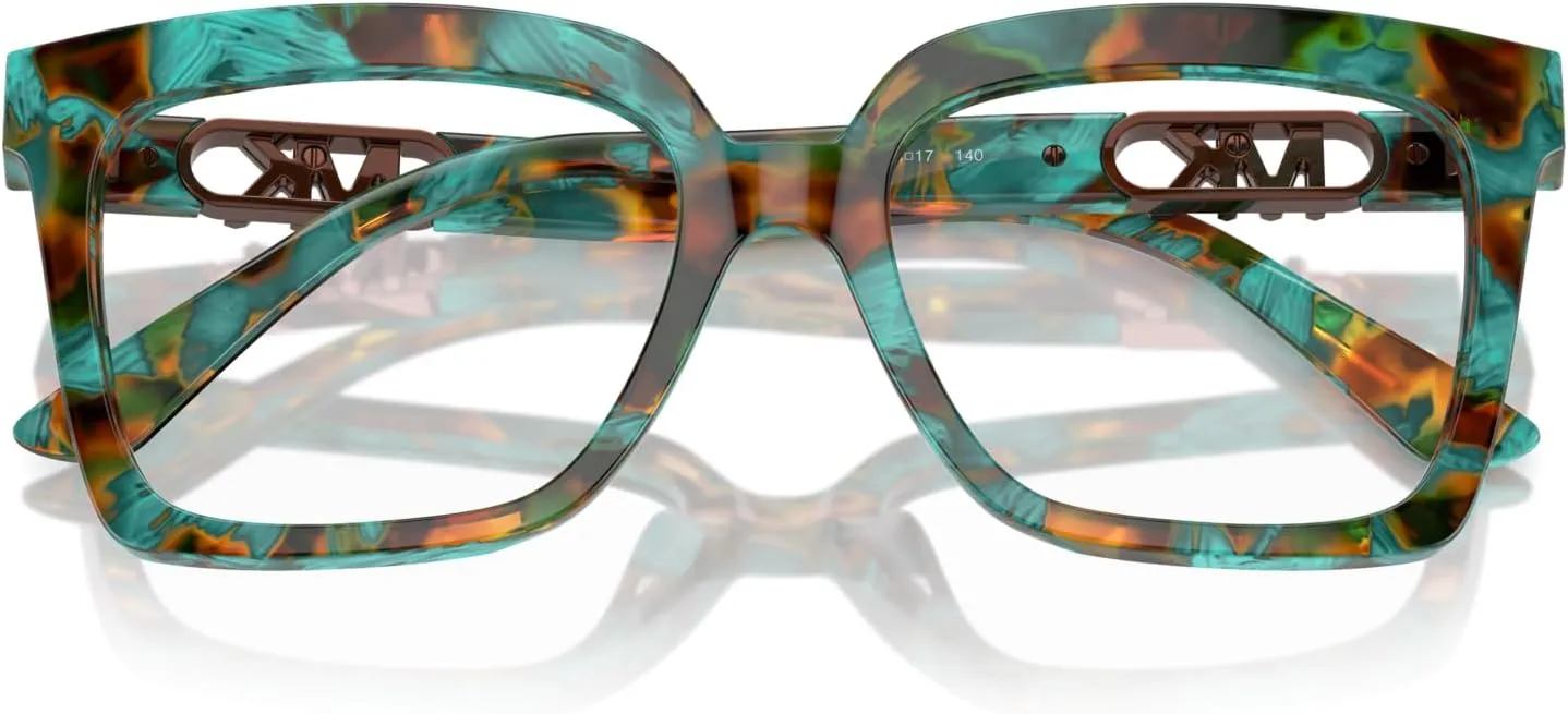 Michael Kors Women's Mk4119u Nassau Universal Fit Square Prescription Eyewear Frames
