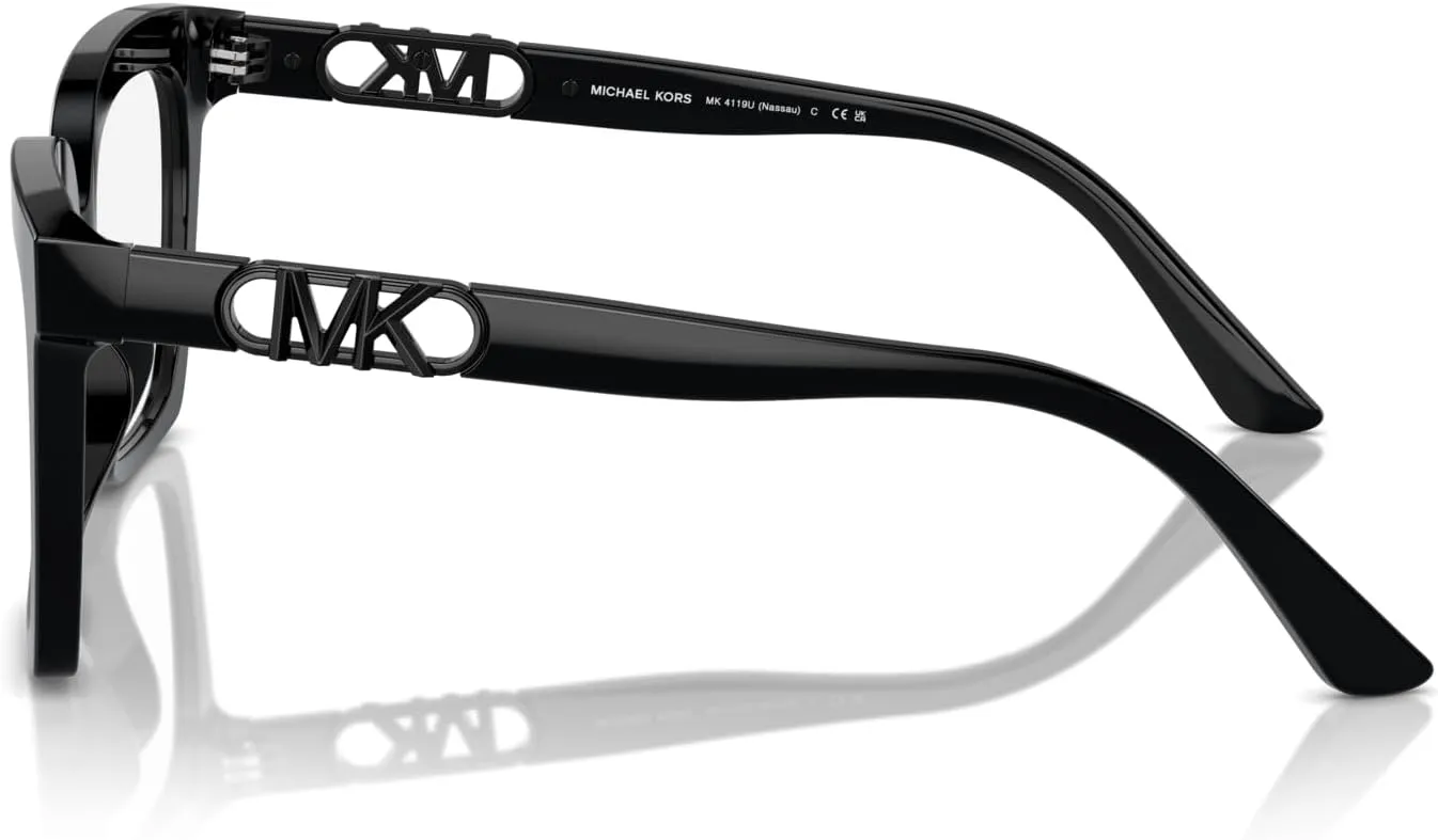 Michael Kors Women's Mk4119u Nassau Universal Fit Square Prescription Eyewear Frames