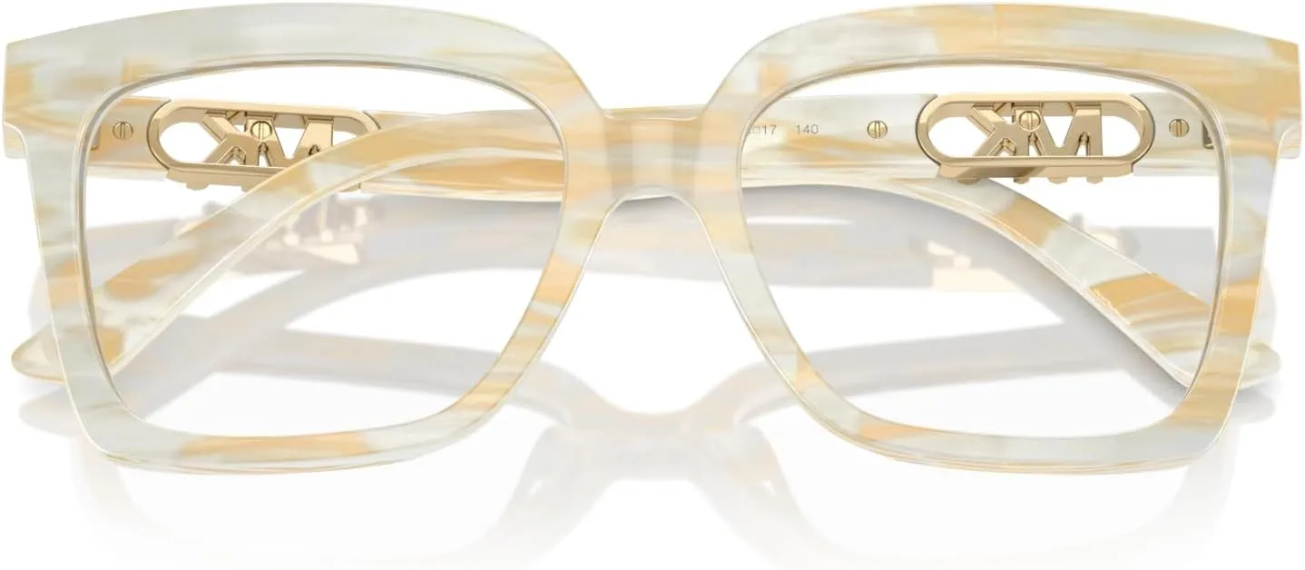 Michael Kors Women's Mk4119u Nassau Universal Fit Square Prescription Eyewear Frames