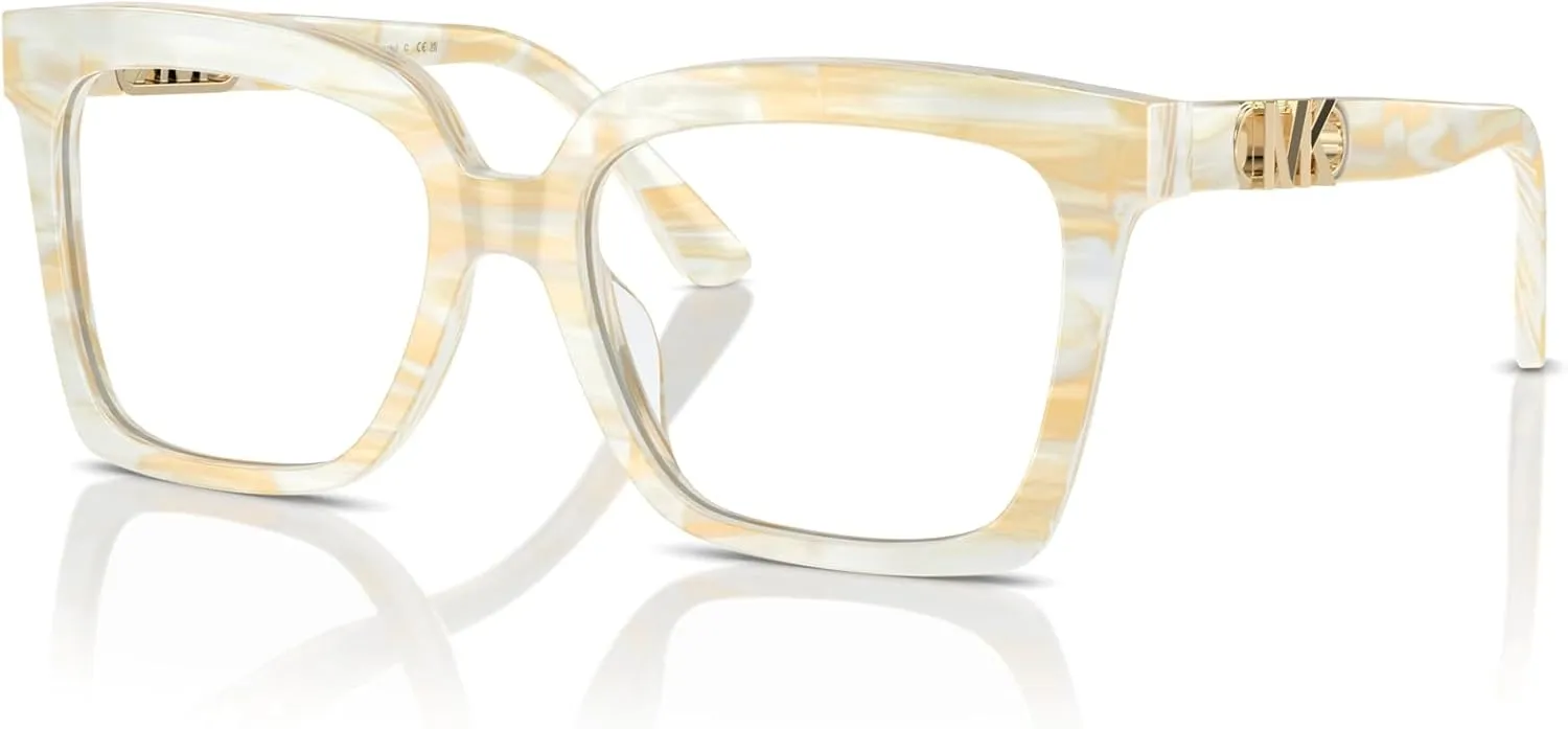 Michael Kors Women's Mk4119u Nassau Universal Fit Square Prescription Eyewear Frames
