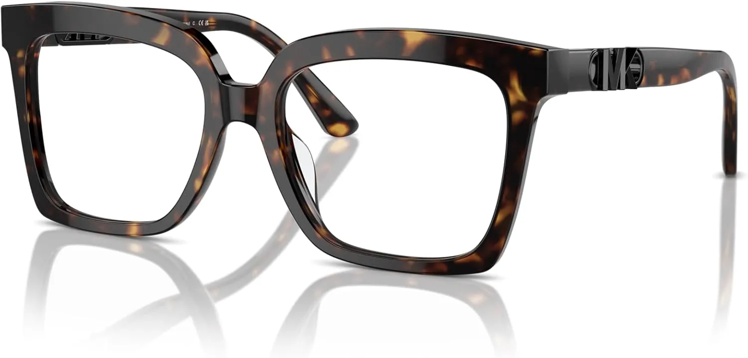 Michael Kors Women's Mk4119u Nassau Universal Fit Square Prescription Eyewear Frames