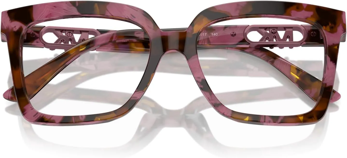 Michael Kors Women's Mk4119u Nassau Universal Fit Square Prescription Eyewear Frames