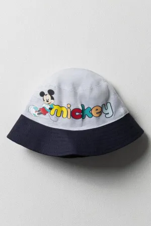 Mickey Mouse Bucket Hat Grey And Navy