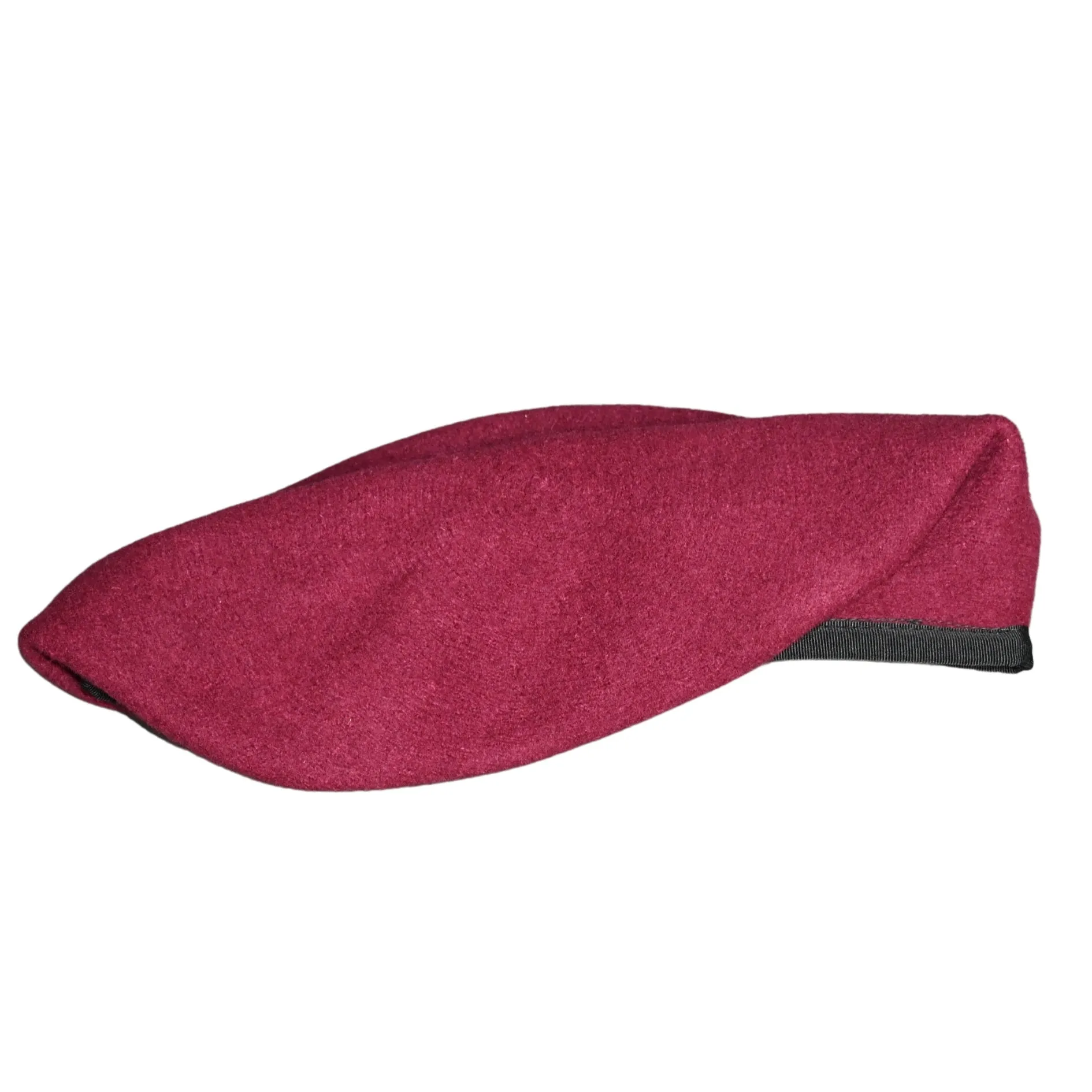 Military Beret, Maroon (Silk Lined) (TM)