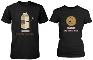 Milk & Chocochip Cookie I Finally Found You My Other Half Matching Couple Shirts (his & hers Set)