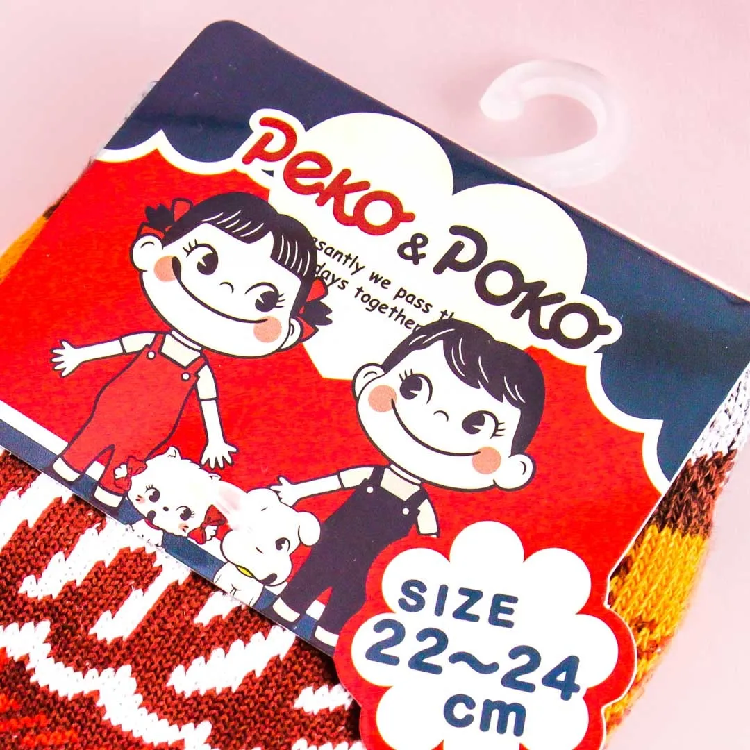Milky Peko-Chan Plaid Socks