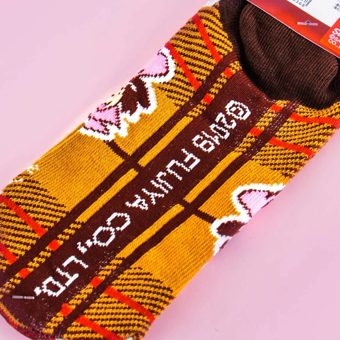 Milky Peko-Chan Plaid Socks