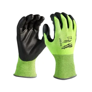 Milwaukee 48738944 XXL Cut Level 4 High Visibility Polyurethane Dipped Gloves