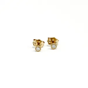 Mini Diamond Stud Earrings