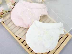 Mini Flower Embroidered Girls Hanbok Hat (2 Colors)