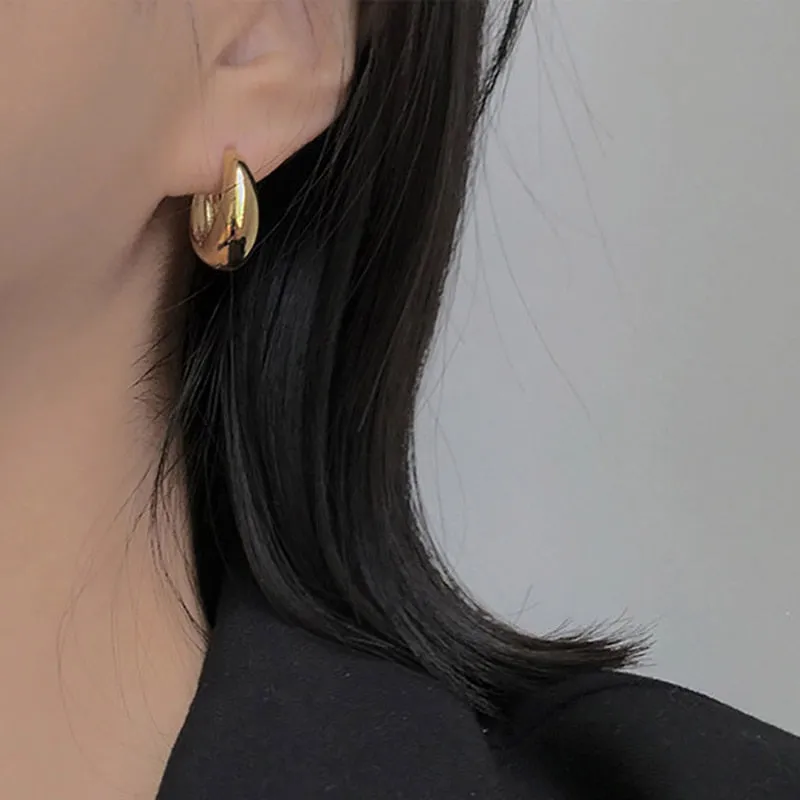 Minimalist 925 Sterling Silver Stud Earrings for Women