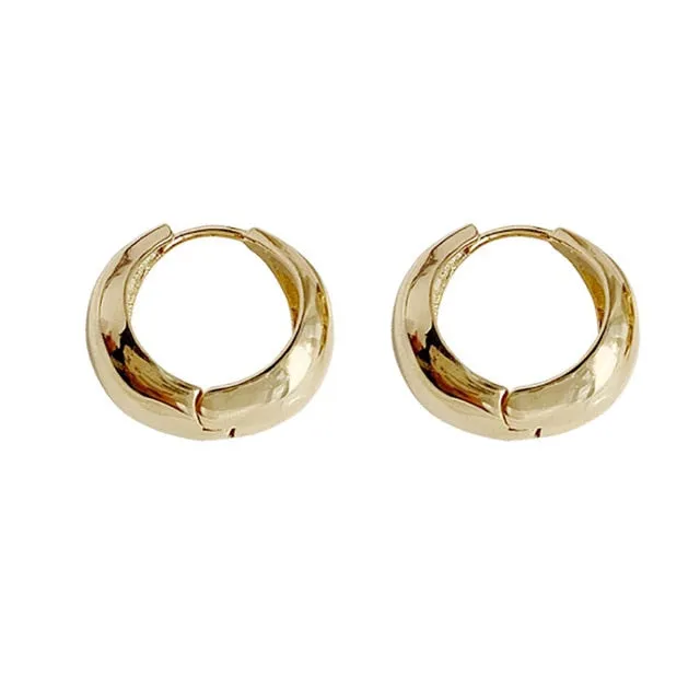 Minimalist 925 Sterling Silver Stud Earrings for Women