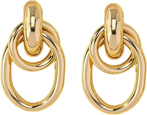 Minimalist Earrings for Women Circle Earrings Statement Drop Fashion Accessory for Daily Wear and Special Events