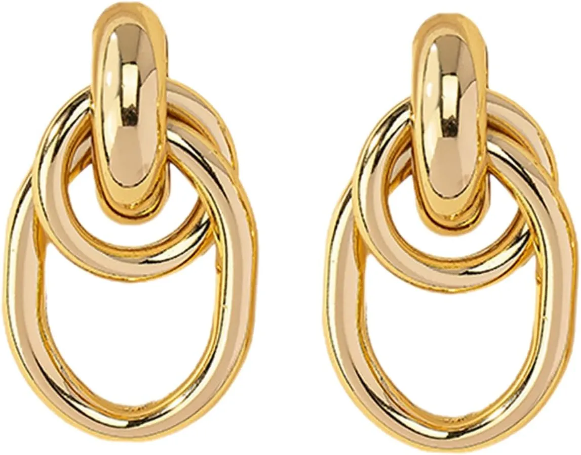 Minimalist Earrings for Women Circle Earrings Statement Drop Fashion Accessory for Daily Wear and Special Events