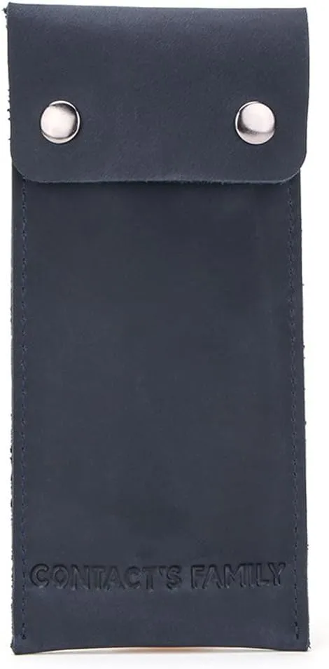 Minimalist Leather Watch Case (Blue)