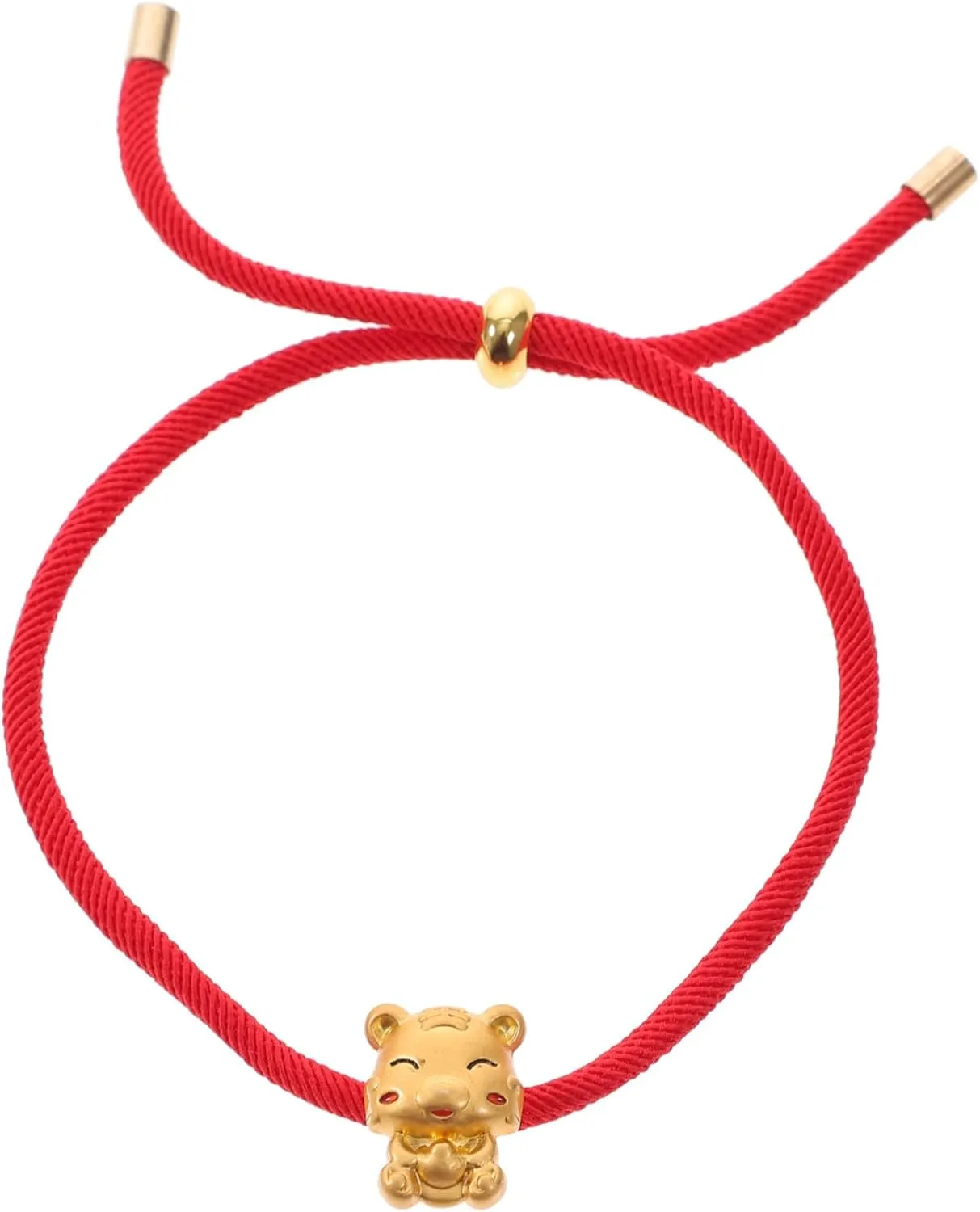 Minimalist Tiger Bead Bracelet Hand Rope Woven New Year Bracelet Comfortable for Daily Wear