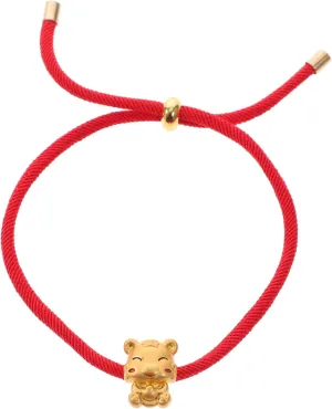 Minimalist Tiger Bead Bracelet Hand Rope Woven New Year Bracelet Comfortable for Daily Wear