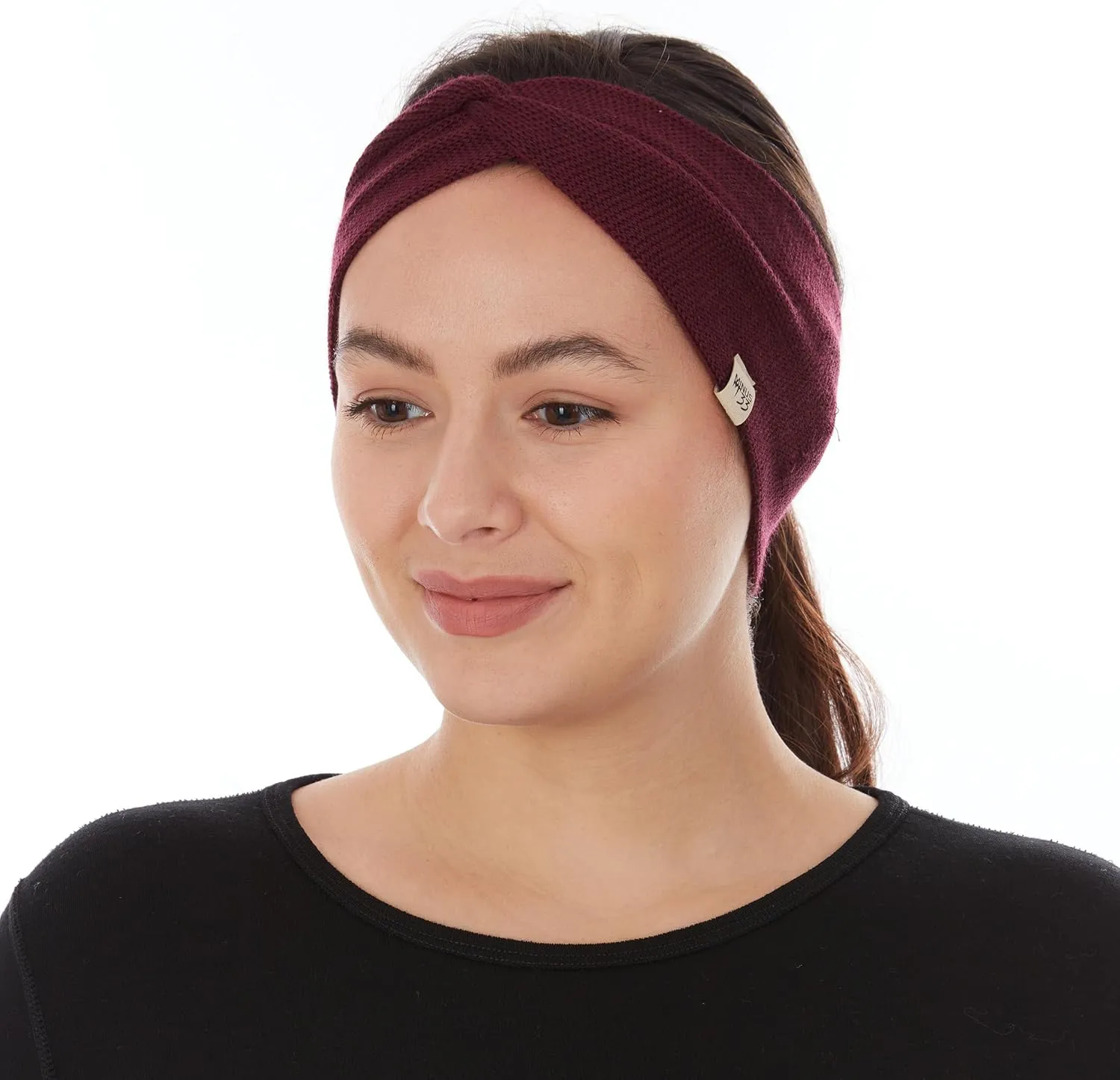 Minus33 Everyday Knit Twist Headband- 100% Merino Wool - Midweight Women's Warm Headband - Winter Ear Warmers