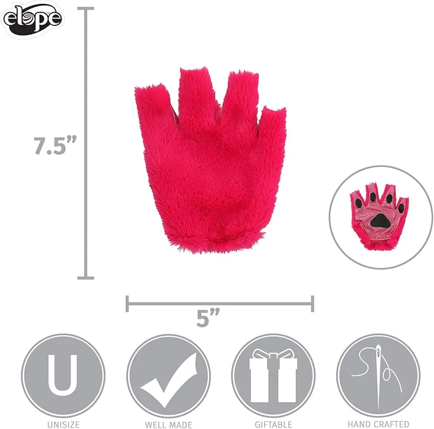 Mischievous Cat Fingerless Paws (Hot Pink)
