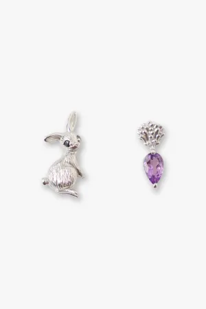 Mismatched Bunny & Carrot Earrings