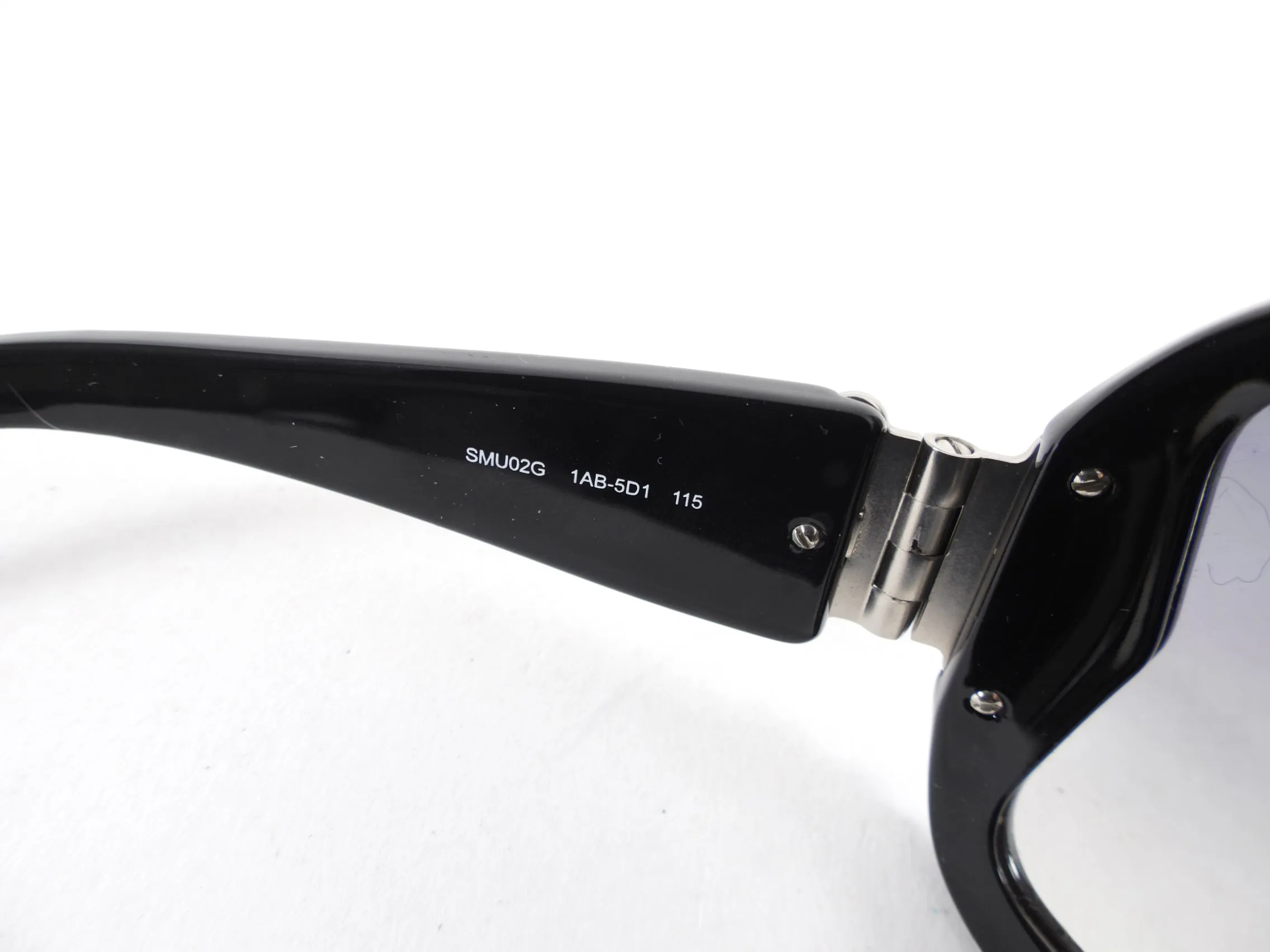 Miu Miu Black Stud Oversized Shield Wrap Sunglasses