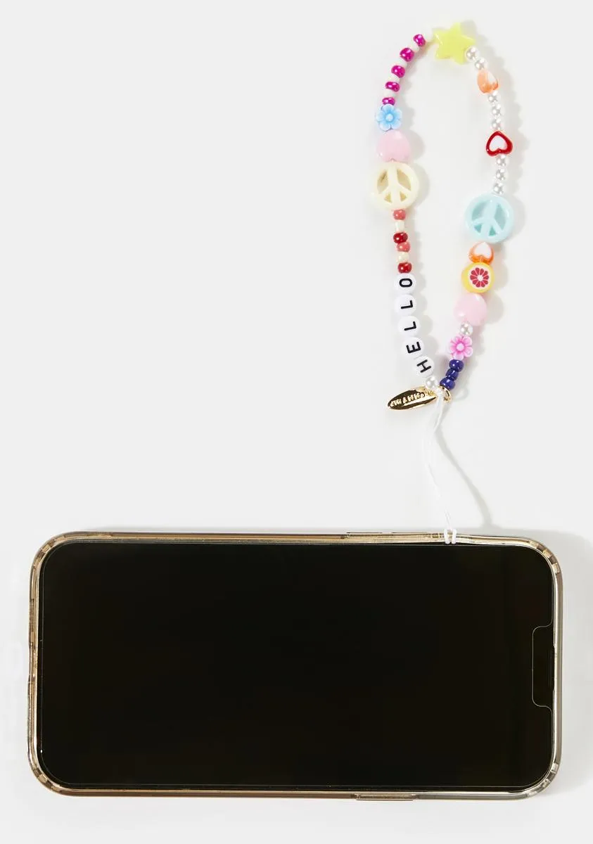 Mixed Beaded Phone Strap