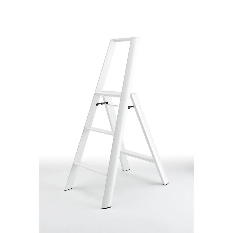 Ml23Wh Lucano Alum 3-Step Stool (White)