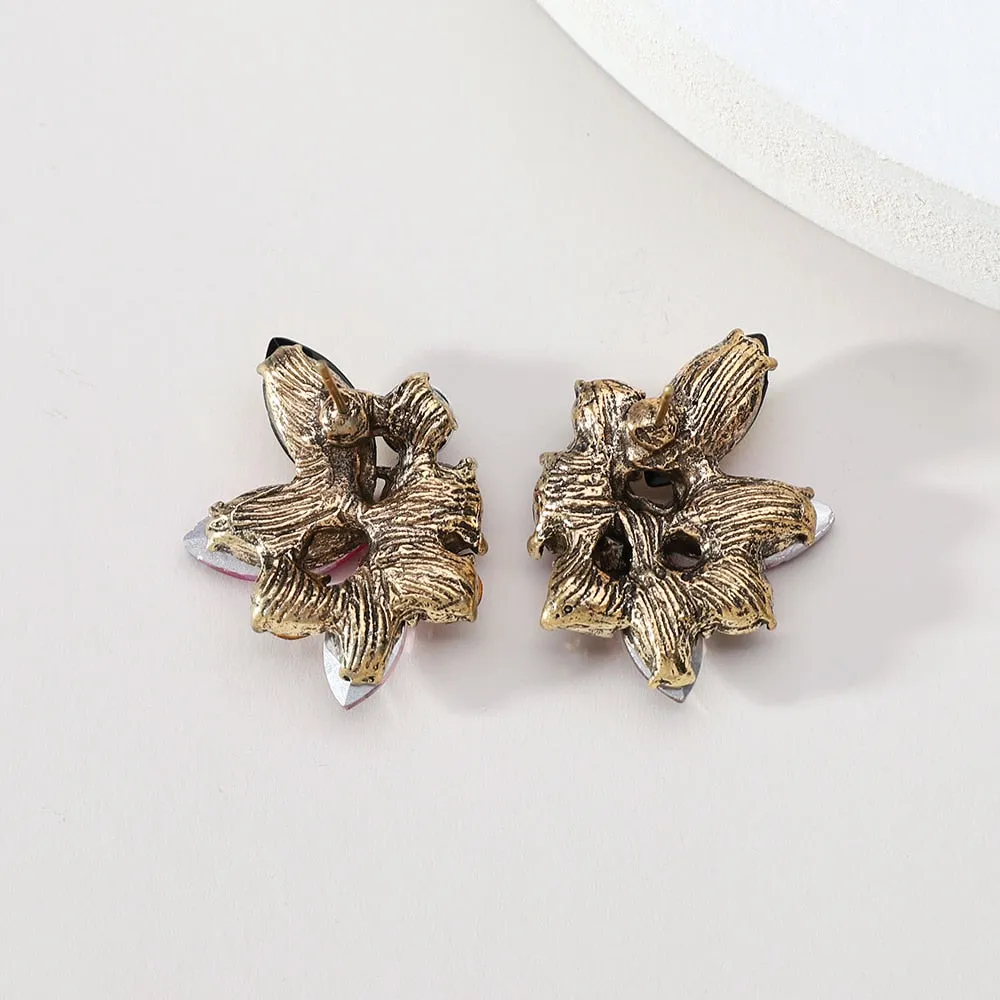 Modern Korean Fashion Geometric Stud Earrings For Women