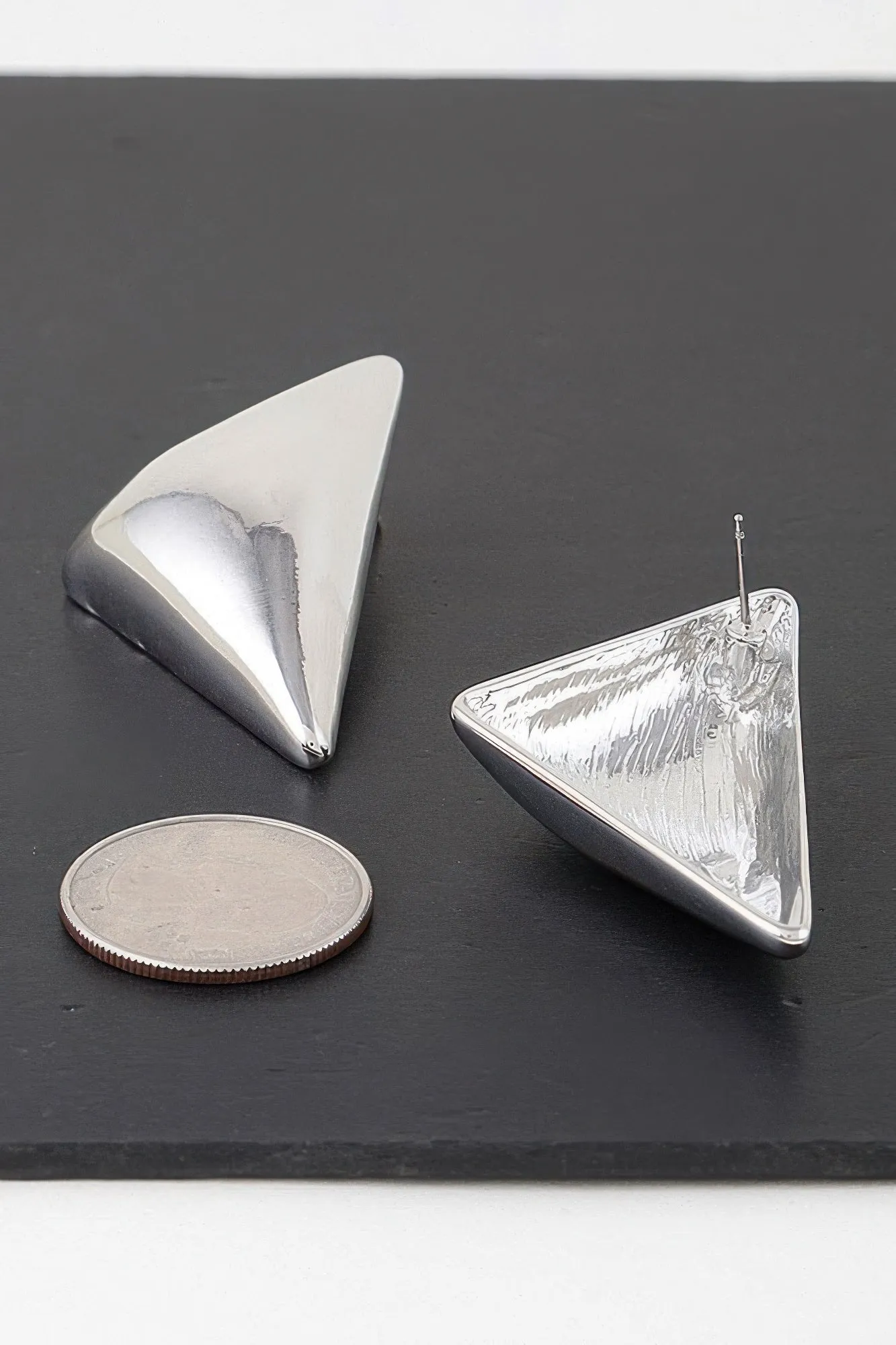 Modern Triangular Stud Earrings