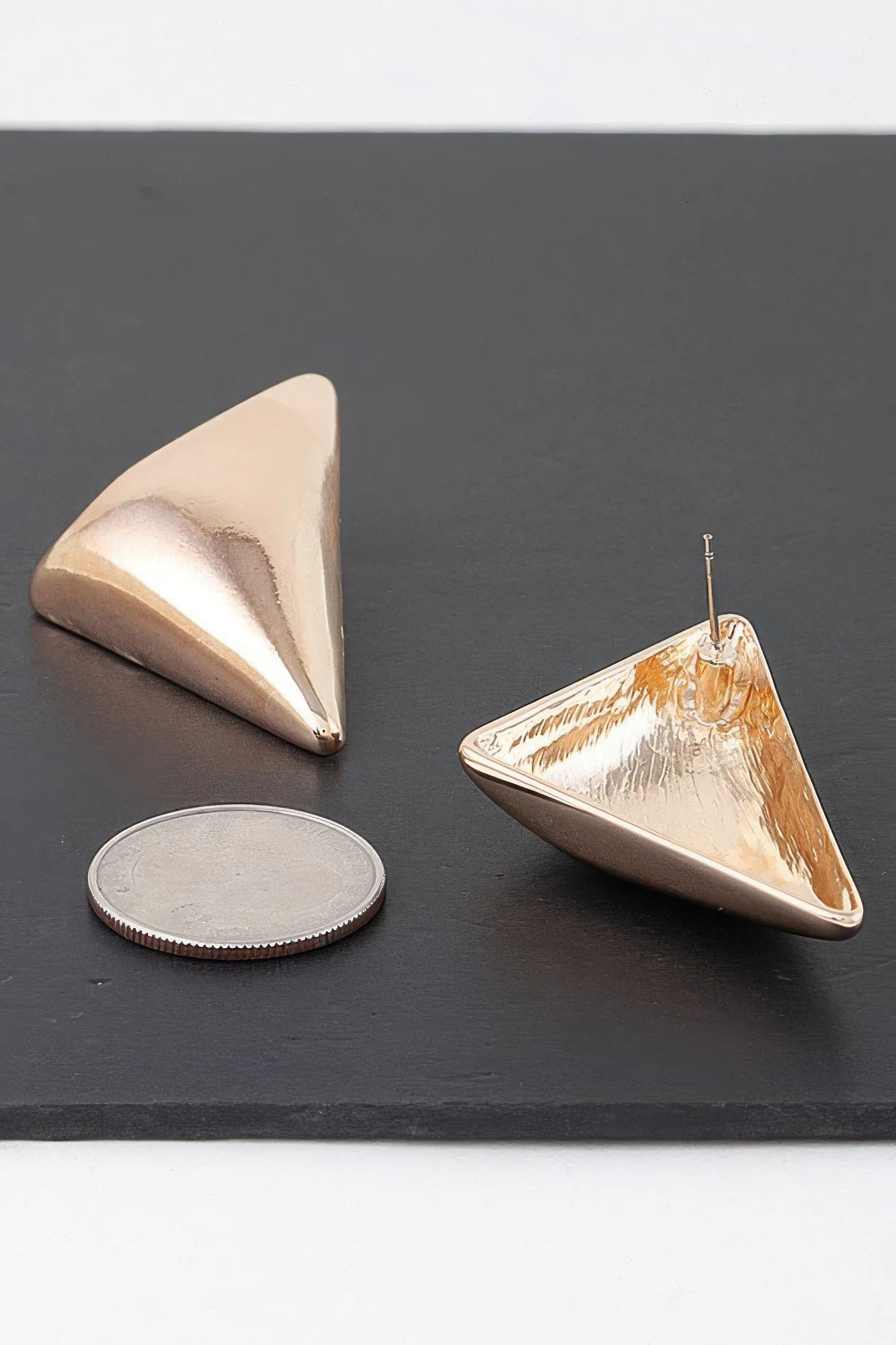 Modern Triangular Stud Earrings