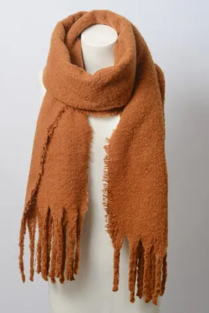 Mohair Blanket Scarf - Camel