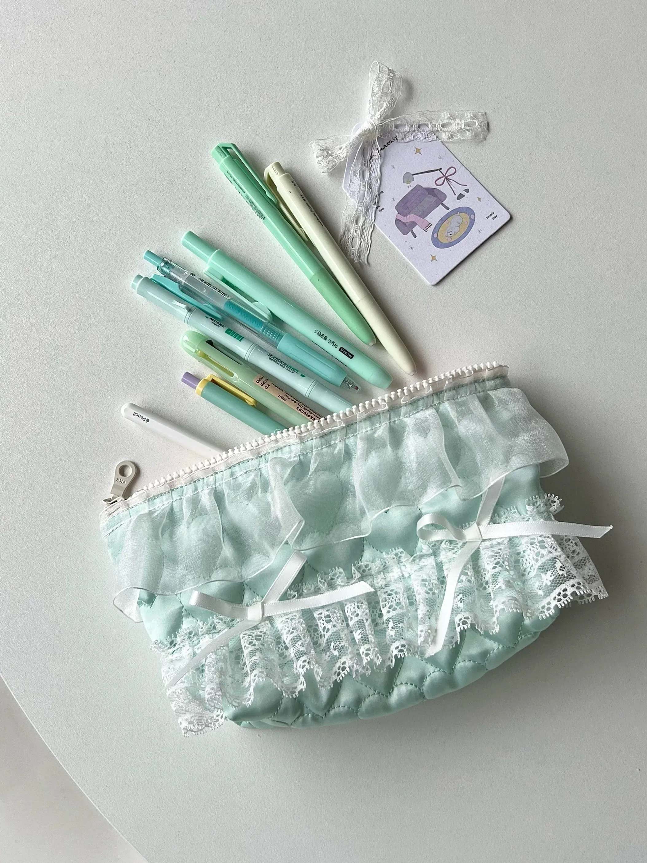 Mojito Dance Lace Pencil Case Makeup Beauty Bag