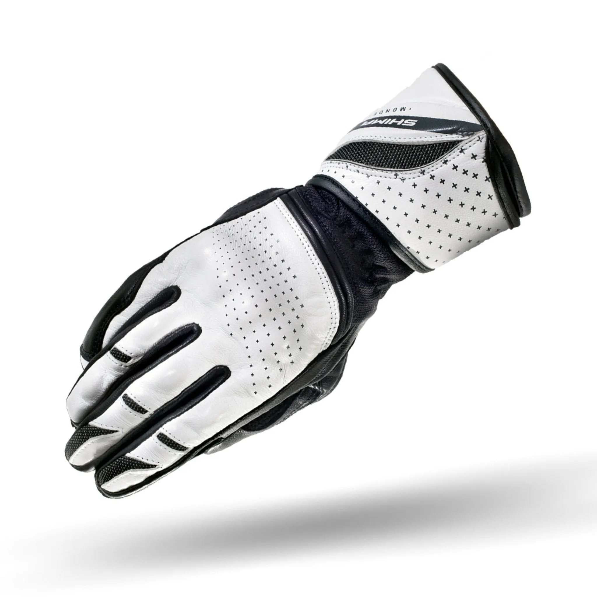 MONDE WHITE - Women's Motorcycle Leather Gloves
